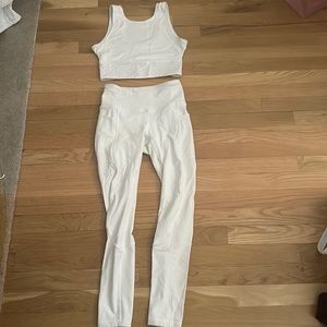 Reposh: Lululemon matching set. Both Size 2. Perforated design Mind Over Miles.